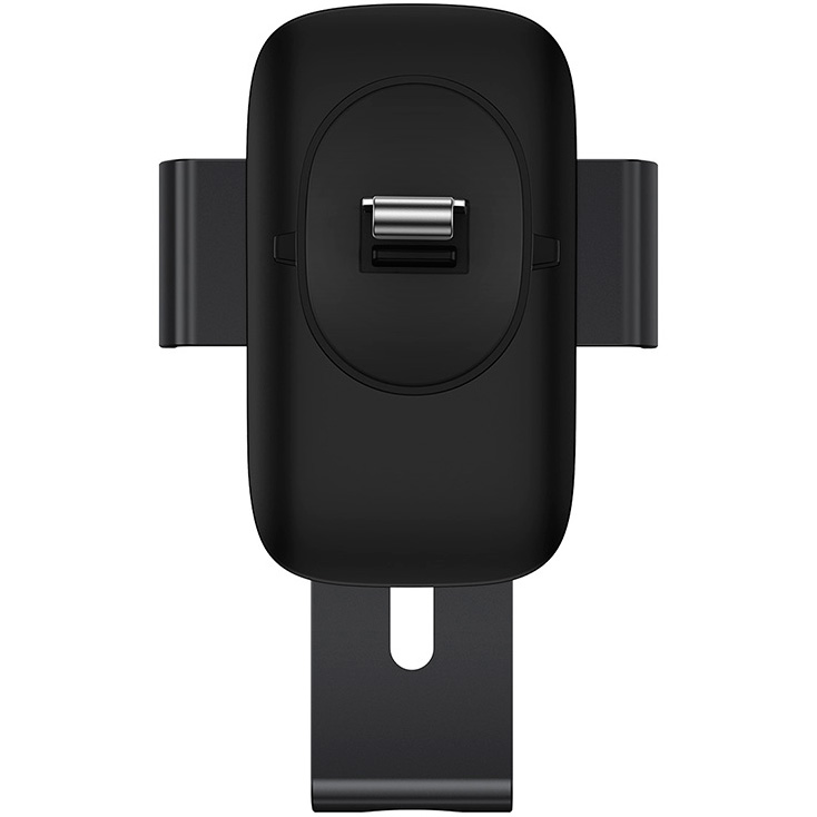 Автомобильный держатель для телефона в дефлектор Baseus Metal Age II - Черный (SUJS000001)