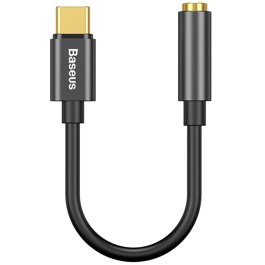 Переходник USB Type-C (m) - AUX 3.5мм (f) Baseus L54 - Черный (CATL54-01)