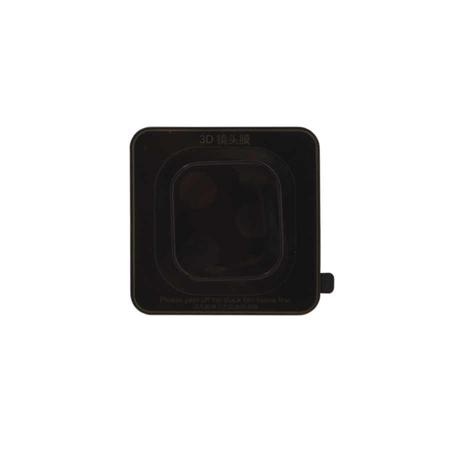 Защитное стекло для камеры iPhone 11 Pro/11 Pro Max Hoco 3D Metal Frame Flexible A18 - Серебристое