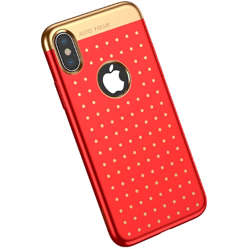Чехол для iPhone X Baseus Star Lighting - Красный (WIAPIPHX-ST09)