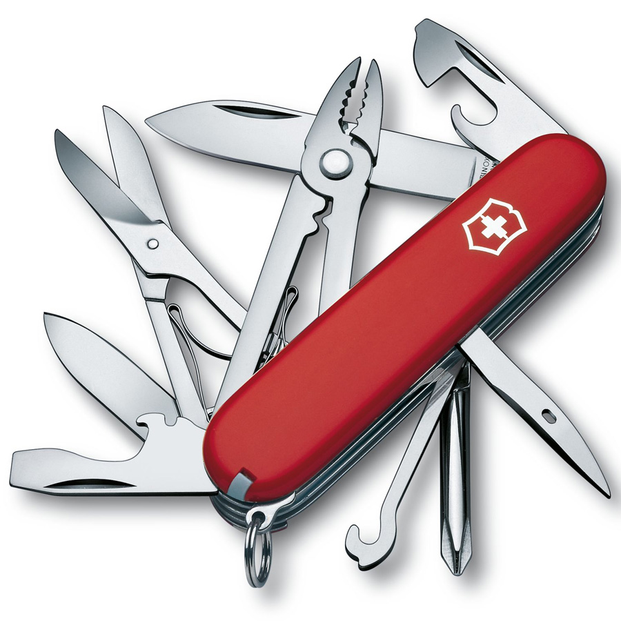 Нож перочинный 91мм Victorinox Deluxe Tinker - Красный (1.4723)