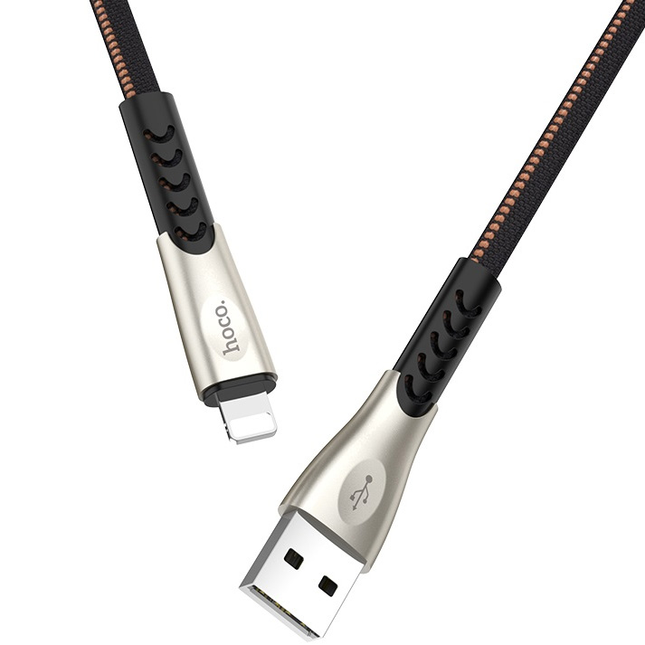 Кабель USB 2.0 A (m) - Lightning (m) 1.2м Hoco U48 Superior Speed - Черный