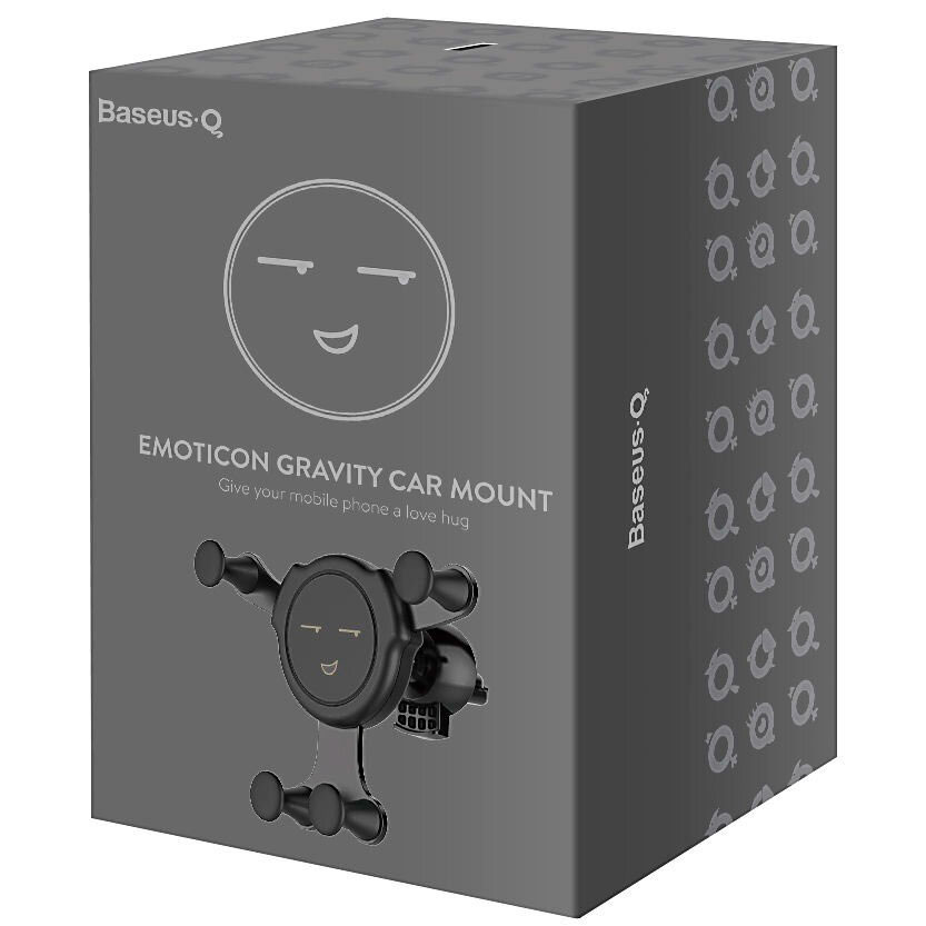 Автомобильный держатель для телефона в дефлектор Baseus Emoticon Gravity Car Mount (SUYL-EMJX)