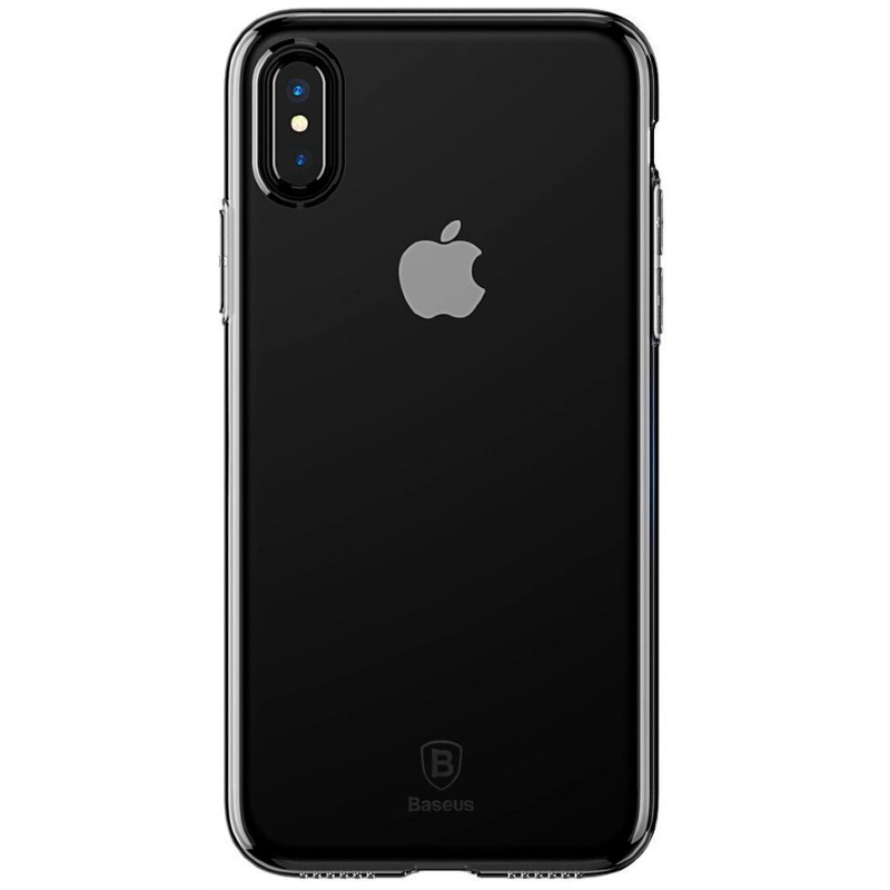 Чехол для iPhone X Baseus Simple - Черный (ARAPIPHX-B01)