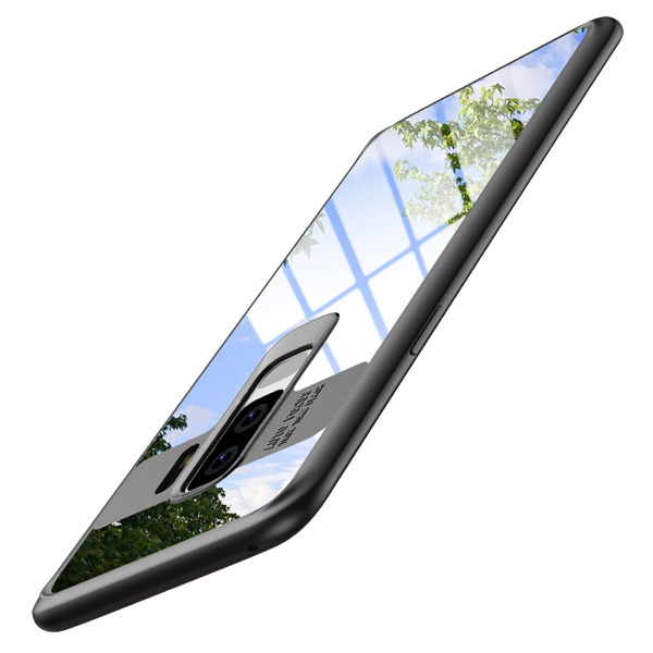 Чехол для Samsung Galaxy S9+ с прозрачной задней панелью InnoZone - Черный