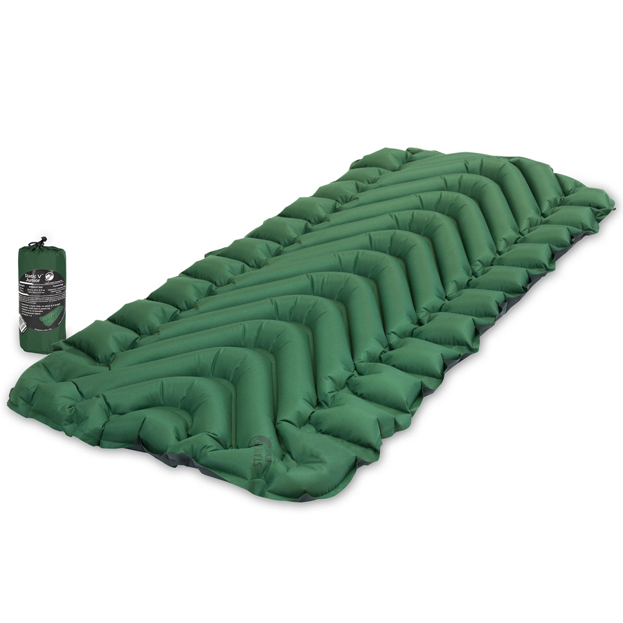 Надувной туристический коврик Klymit Static V Junior - Зеленый (06SJGr02A)