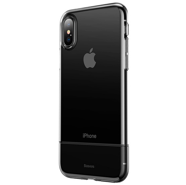 Чехол для iPhone XS Max гибридный Baseus Soft And Hard - Черный (WIAPIPH65-RY01)