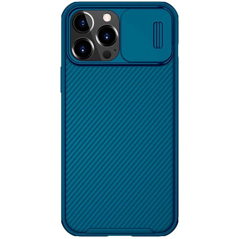 Чехол для iPhone 13 Pro с защитой камеры Nillkin CamShield Pro Magnetic Case - Синий