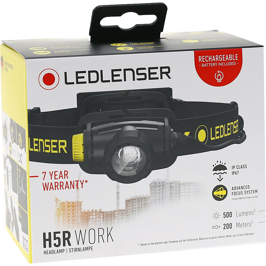 Фонарь налобный LED Lenser H5R Work (502194) – купить в магазине Audio-drive