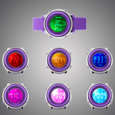Подсветка часов SKMEI 1100 - Фиолетовые
