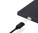 Удобство подключения черного провода Mantis USB – micro-USB