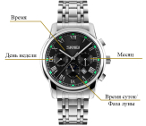 Функции часов SKMEI 9121 - Черные