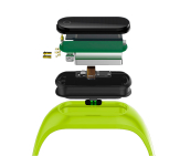 Сенсорное управление и OLED дисплей в фитнес-браслете SKMEI B15SH - Зеленый