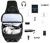Вместительность однолямочного рюкзака Mark Ryden MR7056 - Черный