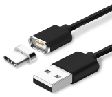 Удобство подключения нейлонового магнитного кабеля Mantis USB - USB Type C