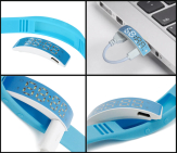 USB зарядка в браслете SKMEI W5 - Голубой