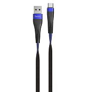 Кабель USB 2.0 A (m) - USB Type-C (m) 1.2м Hoco U39 Slender - Черный/Синий
