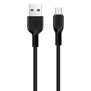Кабель USB 2.0 A (m) - micro USB 2.0 B (m) 1м Hoco X20 Flash - Черный
