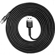 Кабель USB 2.0 A (m) - micro USB 2.0 B (m) 3м Baseus Cafule Cable - Черный/Серый (CAMKLF-HG1)