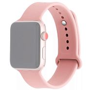 Ремешок для Apple Watch 1-6/SE 42/44/45/49 мм силиконовый InnoZone - Светло-розовый (APWTSI42-06)