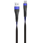 Кабель USB 2.0 A (m) - micro USB 2.0 B (m) 1.2м Hoco U39 Slender - Черный/Синий