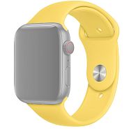 Ремешок для Apple Watch 1-6/SE 42/44/45/49 мм силиконовый InnoZone - Канареечно-желтый (APWTSI42-55)