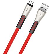 Кабель USB 2.0 A (m) - micro USB 2.0 B (m) 1.2м Hoco U48 Superior Speed - Красный