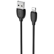 Кабель USB 2.0 A (m) - Lightning (m) 1м Borofone BX19 Benefit - Черный