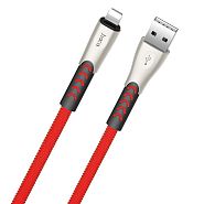Кабель USB 2.0 A (m) - Lightning (m) 1.2м Hoco U48 Superior Speed - Красный