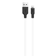 Кабель USB 2.0 A (m) - Lightning (m) 1м Hoco X21 Silicone - Черный/Белый