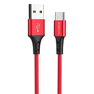 Кабель USB 2.0 A (m) - USB Type-C (m) 1м Borofone BX20 Enjoy - Красный