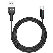 Магнитный кабель USB 2.0 A (m) - micro USB 2.0 B (m) 1.2м Hoco U76 Fresh - Черный