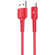 Кабель USB 2.0 A (m) - micro USB 2.0 B (m) 1.2м Hoco X30 Star - Красный