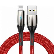 Кабель USB 2.0 A (m) - Lightning (m) 2м Baseus Horizontal - Красный (CALSP-C09)