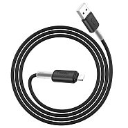 Кабель USB 2.0 A (m) - Lightning (m) 1м Hoco X48 Soft - Черный