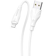 Кабель USB 2.0 A (m) - Lightning (m) 3м Borofone BX18 Optimal - Белый