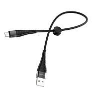 Кабель USB 2.0 A (m) - micro USB 2.0 B (m) 0.25м Borofone BX32 Munificent - Черный