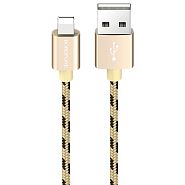 Кабель USB 2.0 A (m) - Lightning (m) 1м Borofone BX24 Ring - Золотистый