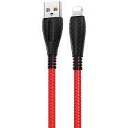Кабель USB 2.0 A (m) - Lightning (m) 1м Borofone BX38 Cool - Красный