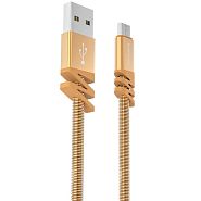 Кабель USB 2.0 A (m) - micro USB 2.0 B (m) 1м Borofone BX27 Dainty - Золотистый