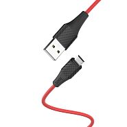 Кабель USB 2.0 A (m) - micro USB 2.0 B (m) 1м Hoco X32 Excellent - Красный