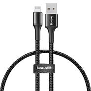 Кабель USB 2.0 A (m) - Lightning (m) 0.25м Baseus Halo Data Cable - Черный (CALGH-D01)