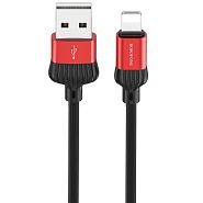 Кабель USB 2.0 A (m) - Lightning (m) 1м Borofone BX28 Dignity - Красный