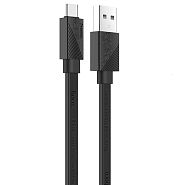 Кабель USB 2.0 A (m) - USB Type-C (m) 1.2м Hoco U34 LingYing - Черный