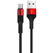 Кабель USB 2.0 A (m) - micro USB 2.0 B (m) 1м Borofone BX21 Outstanding - Красный
