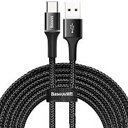 Кабель USB 2.0 A (m) - USB Type-C (m) 3м Baseus Halo Data Cable - Черный (CATGH-E01)