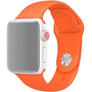 Ремешок для Apple Watch 1-6/SE 42/44/45/49 мм силиконовый InnoZone - Оранжевый (APWTSI42-13)