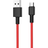 Кабель USB 2.0 A (m) - micro USB 2.0 B (m) 1м Hoco X29 Superior Style - Красный