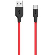 Кабель USB 2.0 A (m) - USB Type-C (m) 1м Hoco X21 Silicone - Черный/Красный