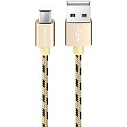 Кабель USB 2.0 A (m) - micro USB 2.0 B (m) 1м Borofone BX24 Ring - Золотистый